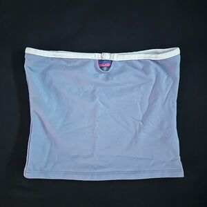 Blue Tube Top with White Trim